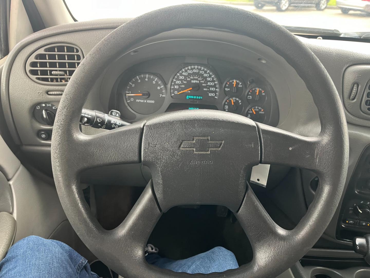 2004 SILVER /black Chevrolet TrailBlazer LS 2WD (1GNDS13S242) with an 4.2L L6 DOHC 24V engine, 4-Speed Automatic Overdrive transmission, located at 14700 Tomball Parkway 249, Houston, TX, 77086, (281) 444-2200, 29.928619, -95.504074 - Photo#15